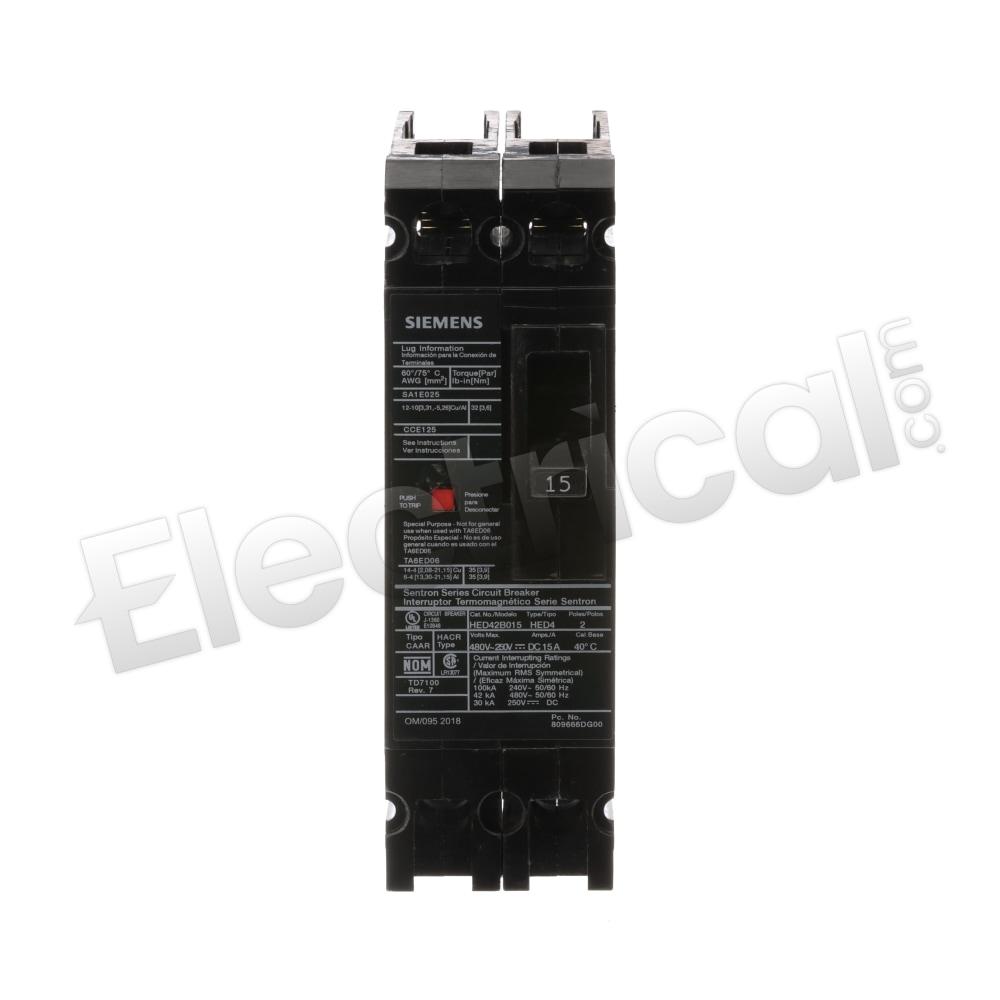 Siemens Molded Case HED42B015
