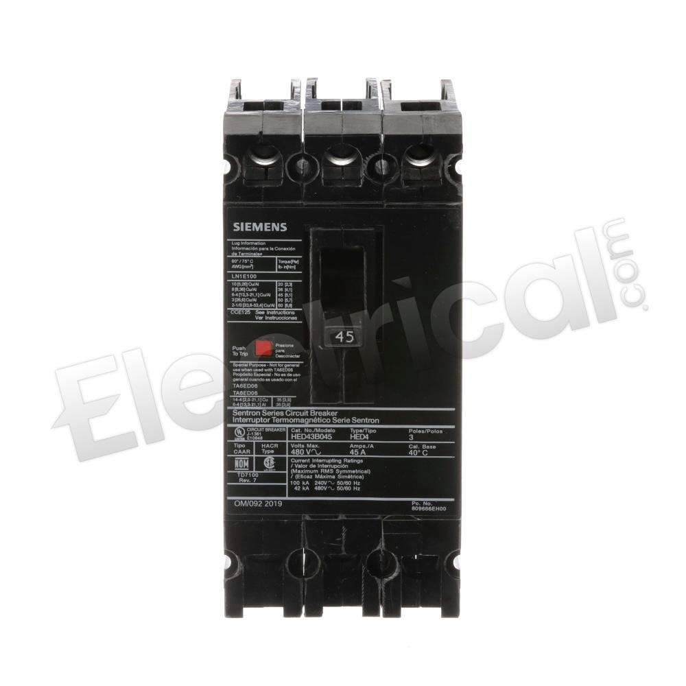 Siemens Molded Case HED43B045