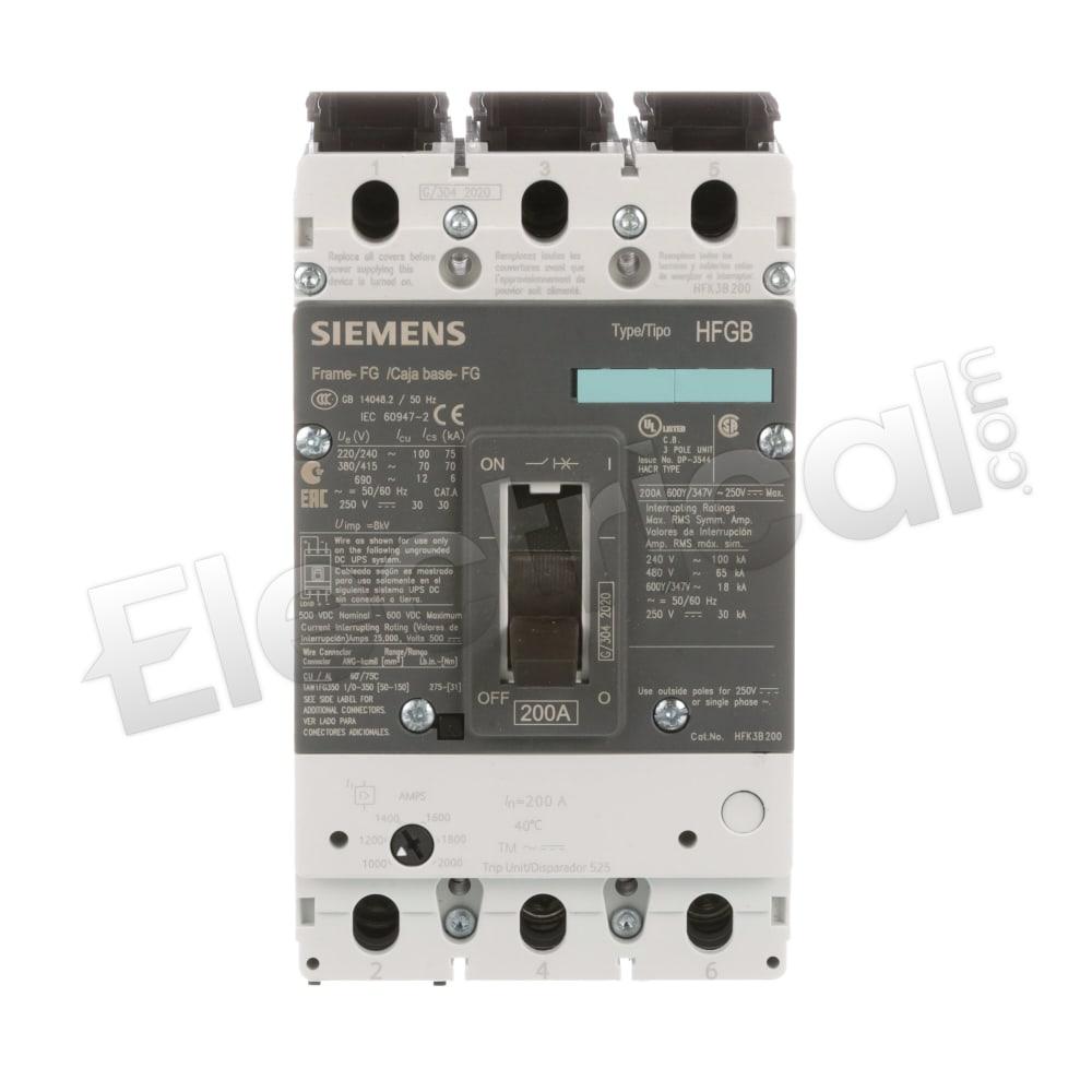Siemens Molded Case HFK3B200