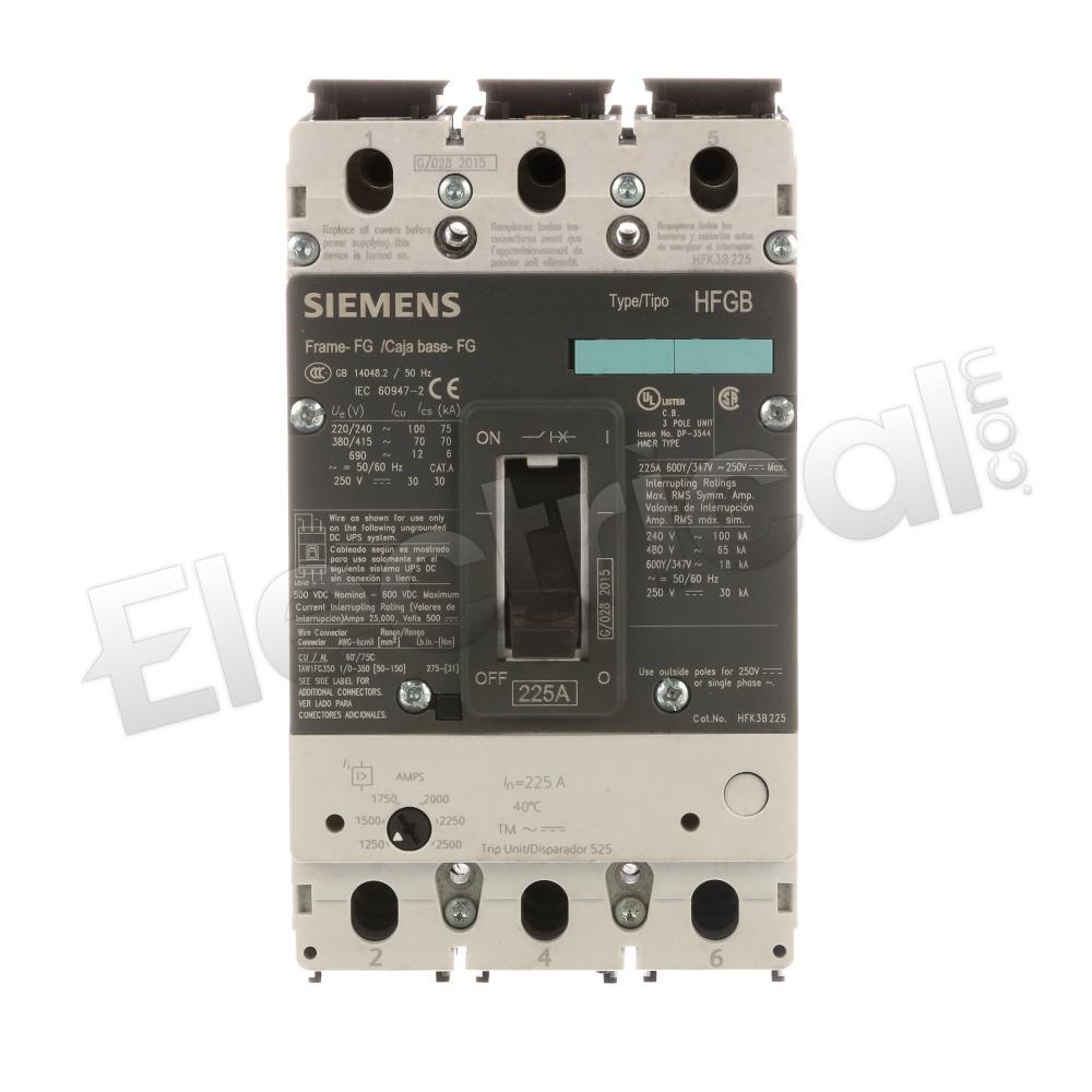 Siemens Molded Case HFK3B225L