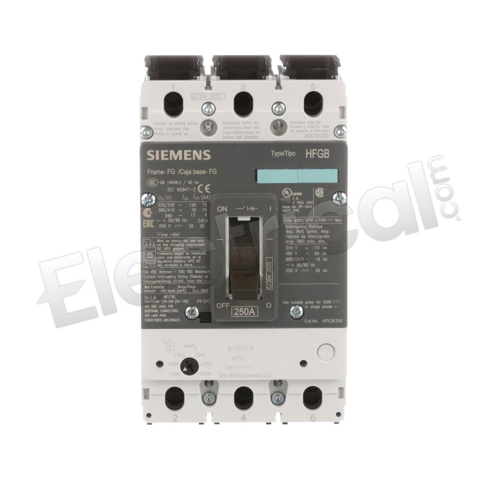 Siemens Molded Case HFK3B250