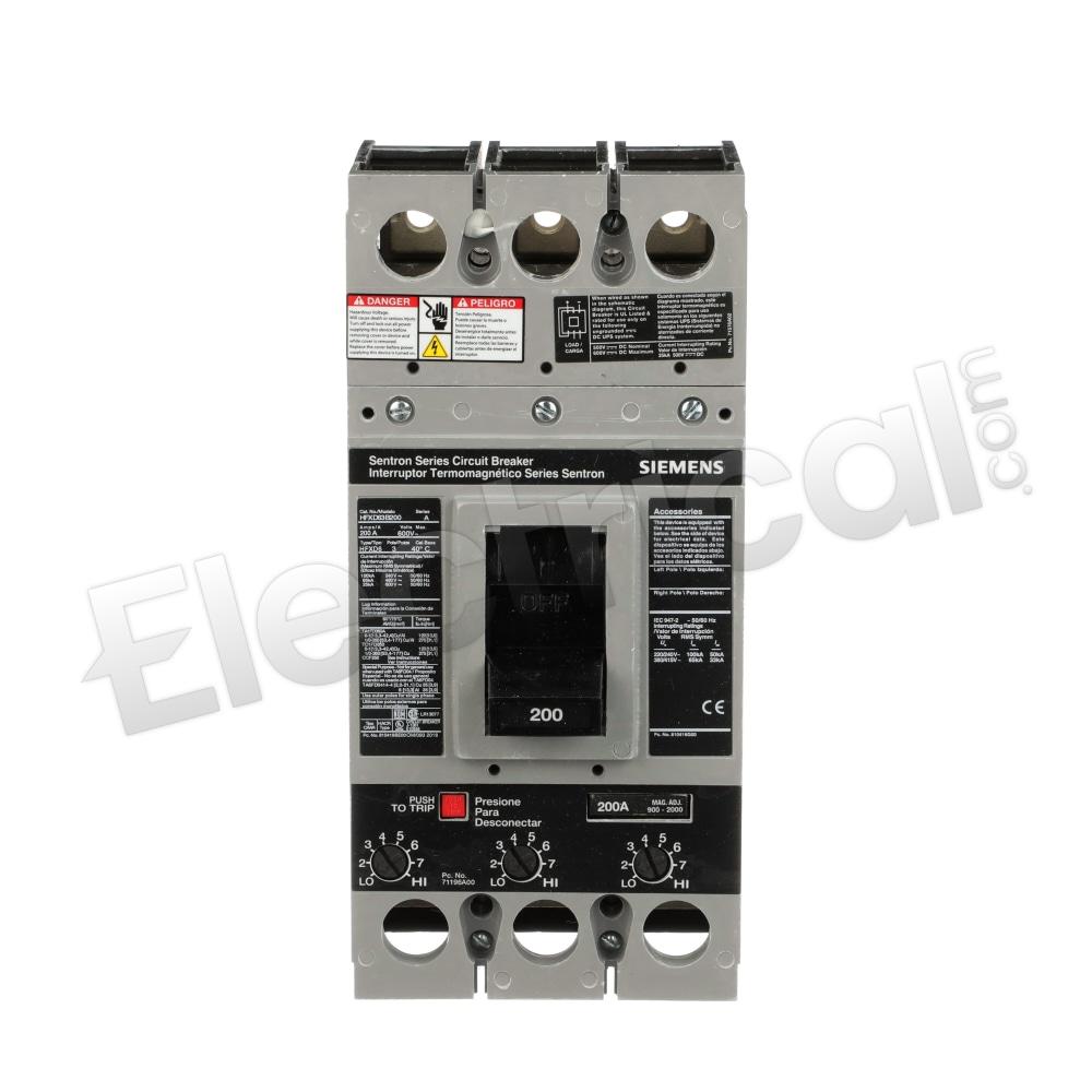 Siemens Molded Case HFXD63B200