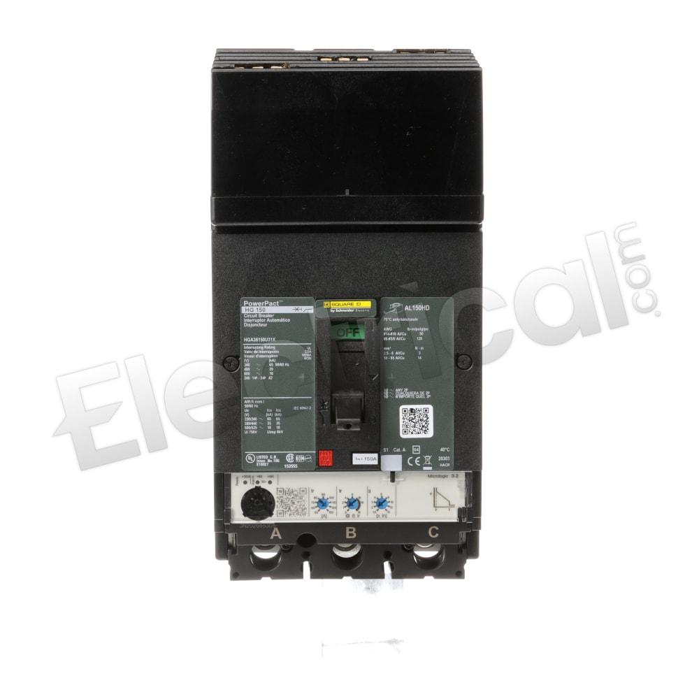 Square D Molded Case HGA36150U31XAFSL