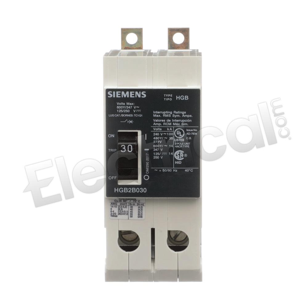 Siemens Molded Case HGB2B030B
