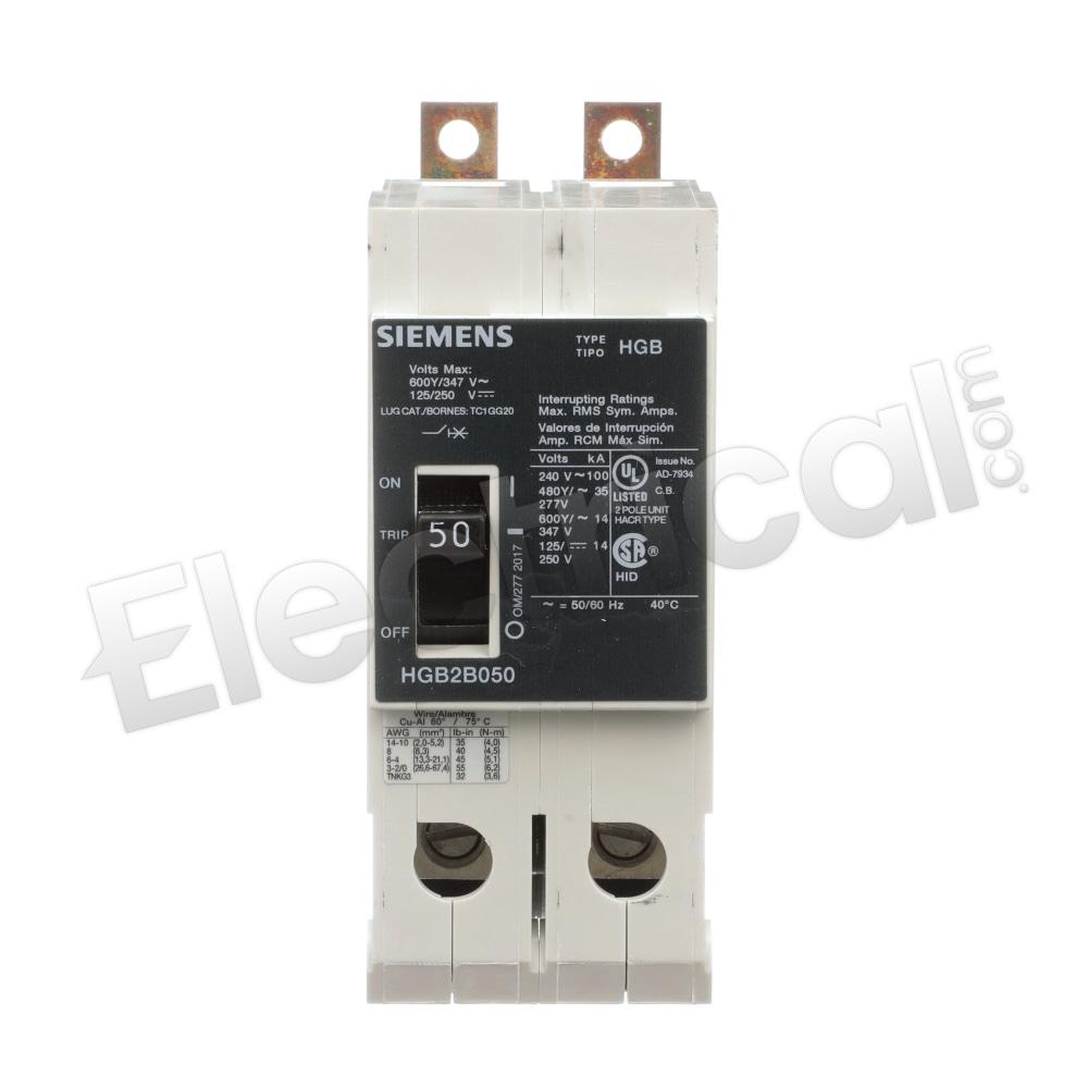 Siemens Molded Case HGB2B050B