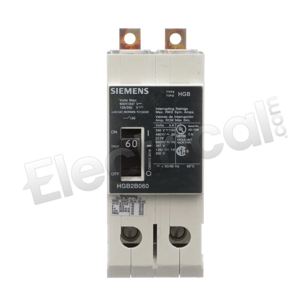 Siemens Molded Case HGB2B060B