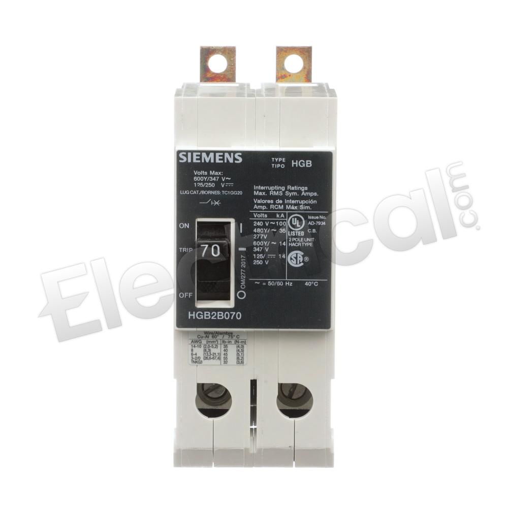 Siemens Molded Case HGB2B070B