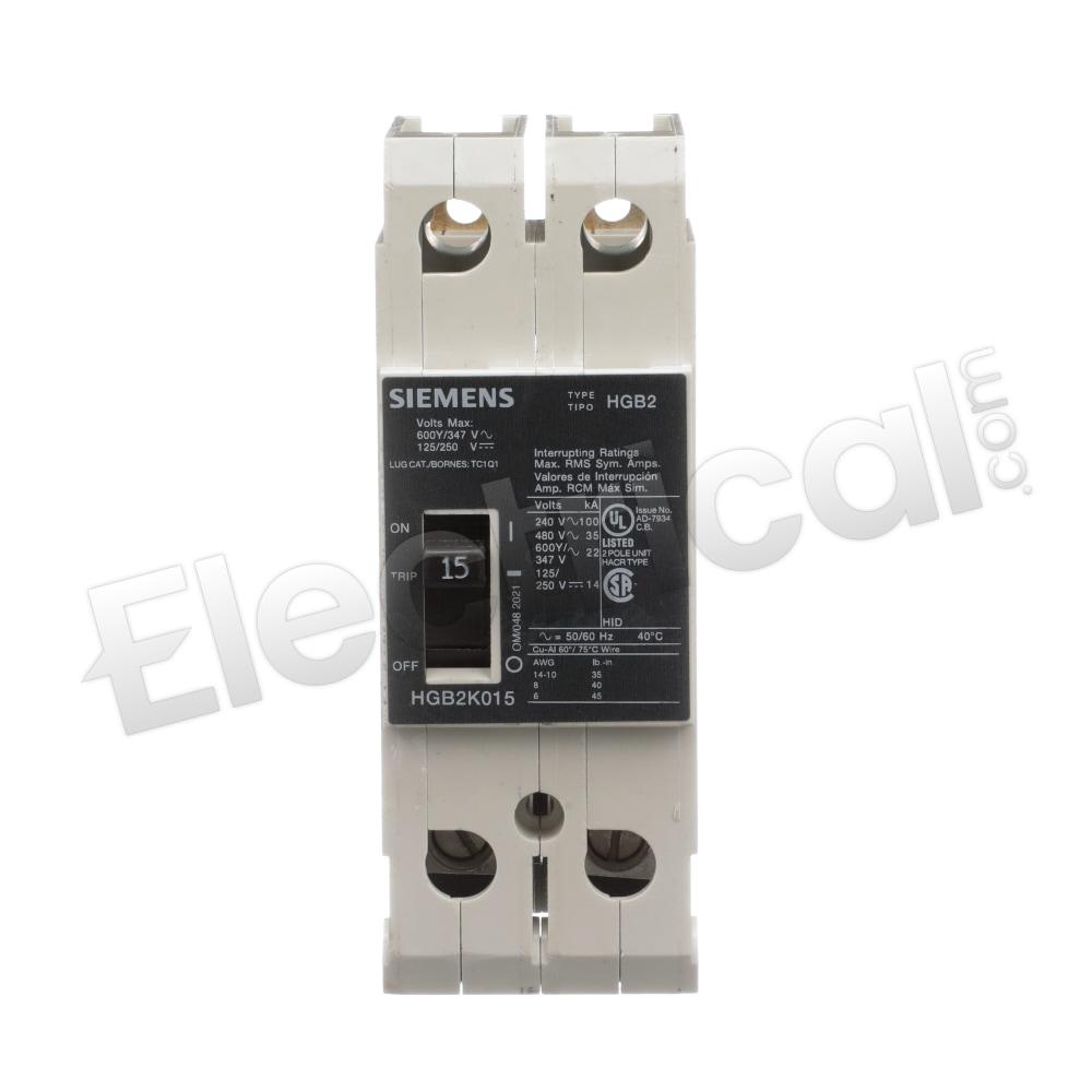 Siemens Molded Case HGB2K015B