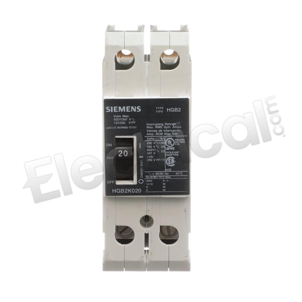 Siemens Molded Case HGB2K020