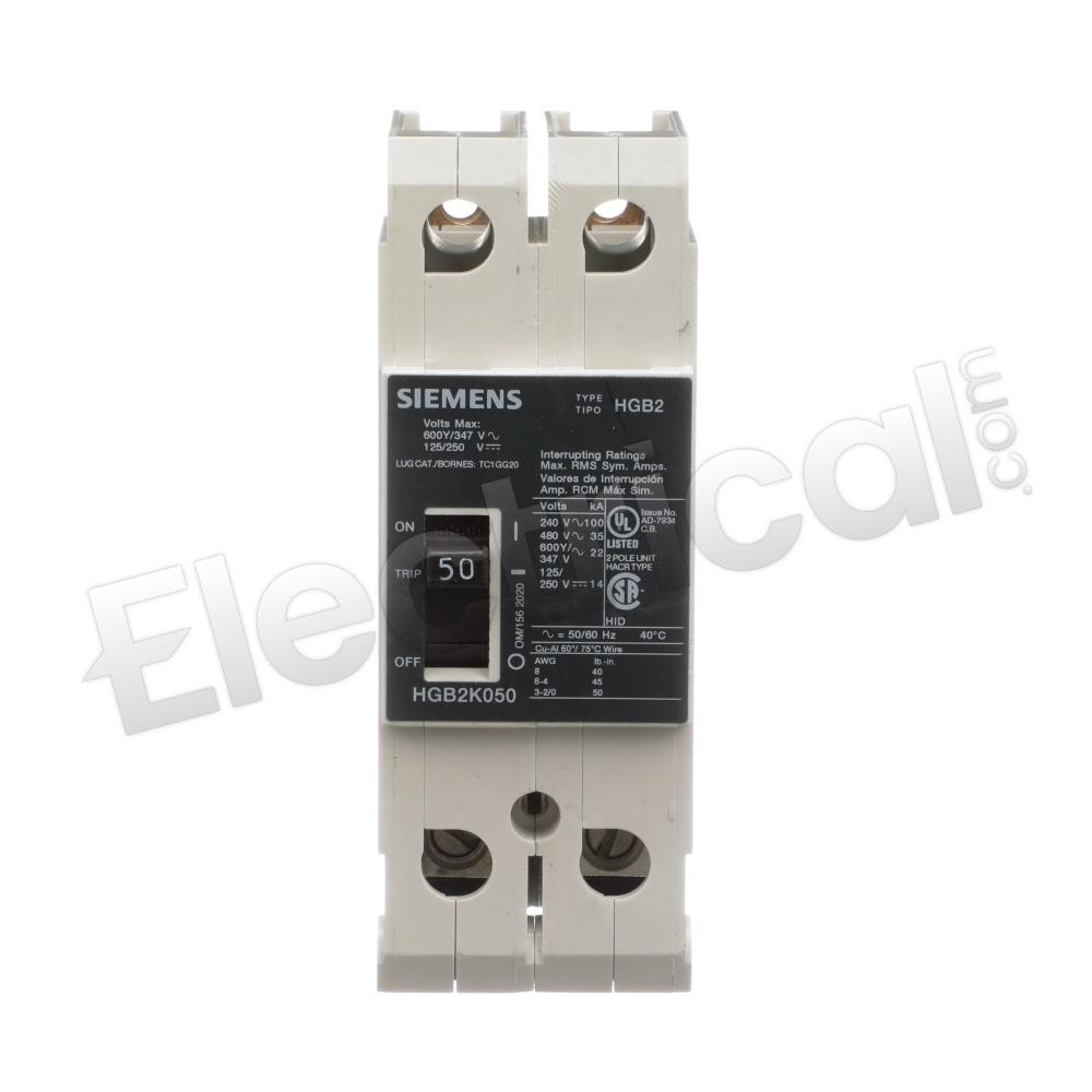 Siemens Molded Case HGB2K050B