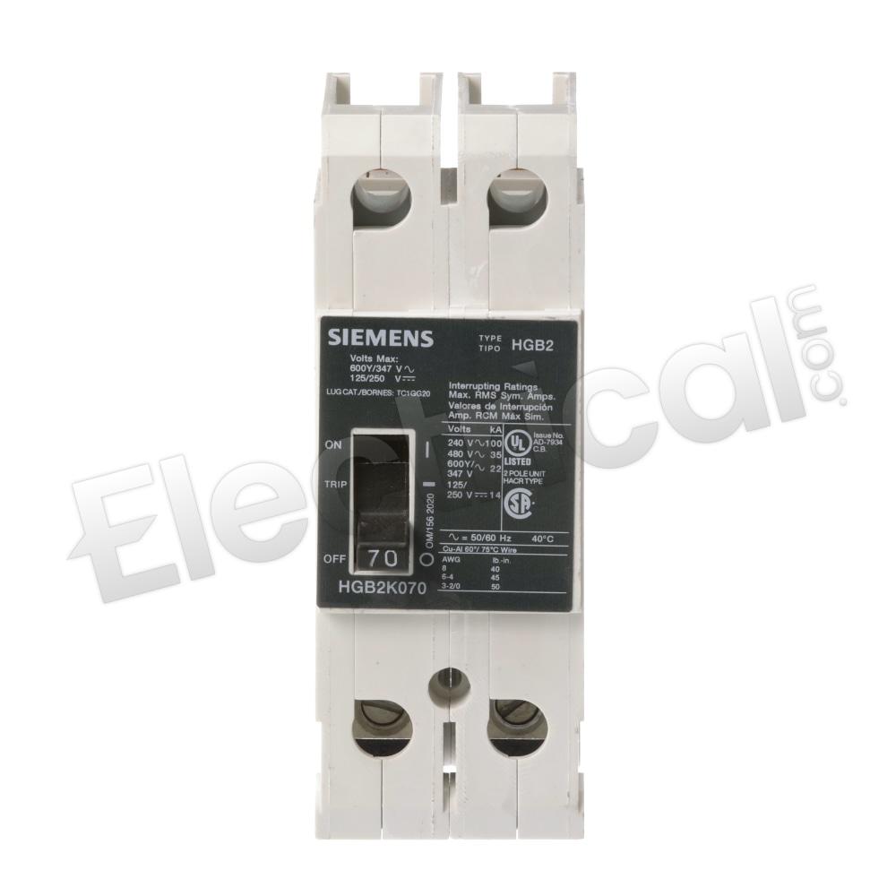 Siemens Molded Case HGB2K070B