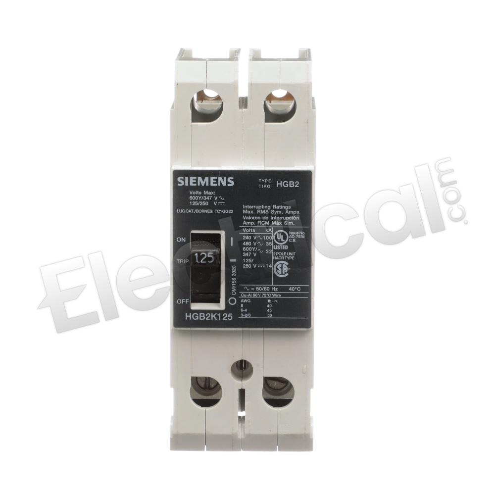 Siemens Molded Case HGB2K125B