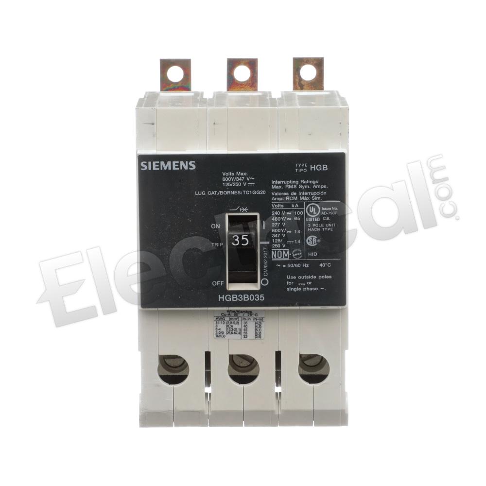 Siemens Molded Case HGB3B035B