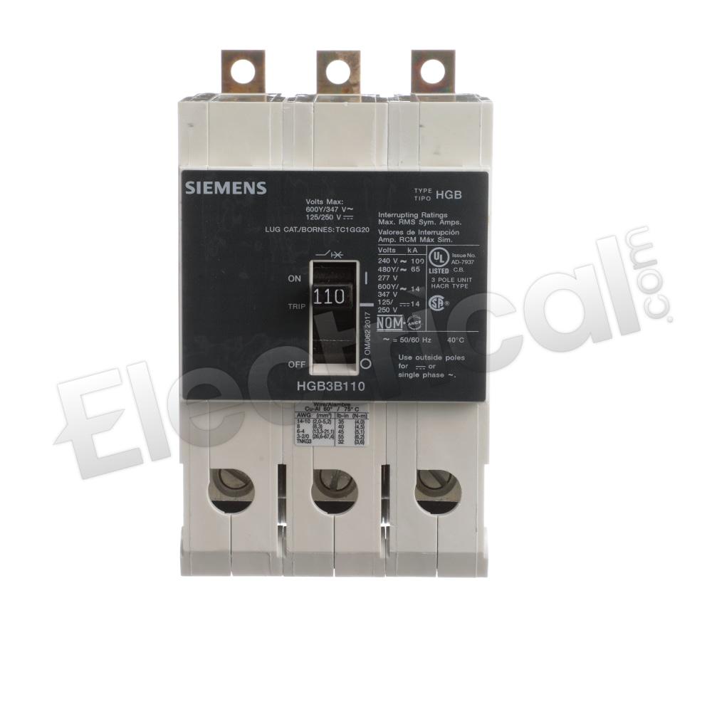 Siemens Molded Case HGB3B040B