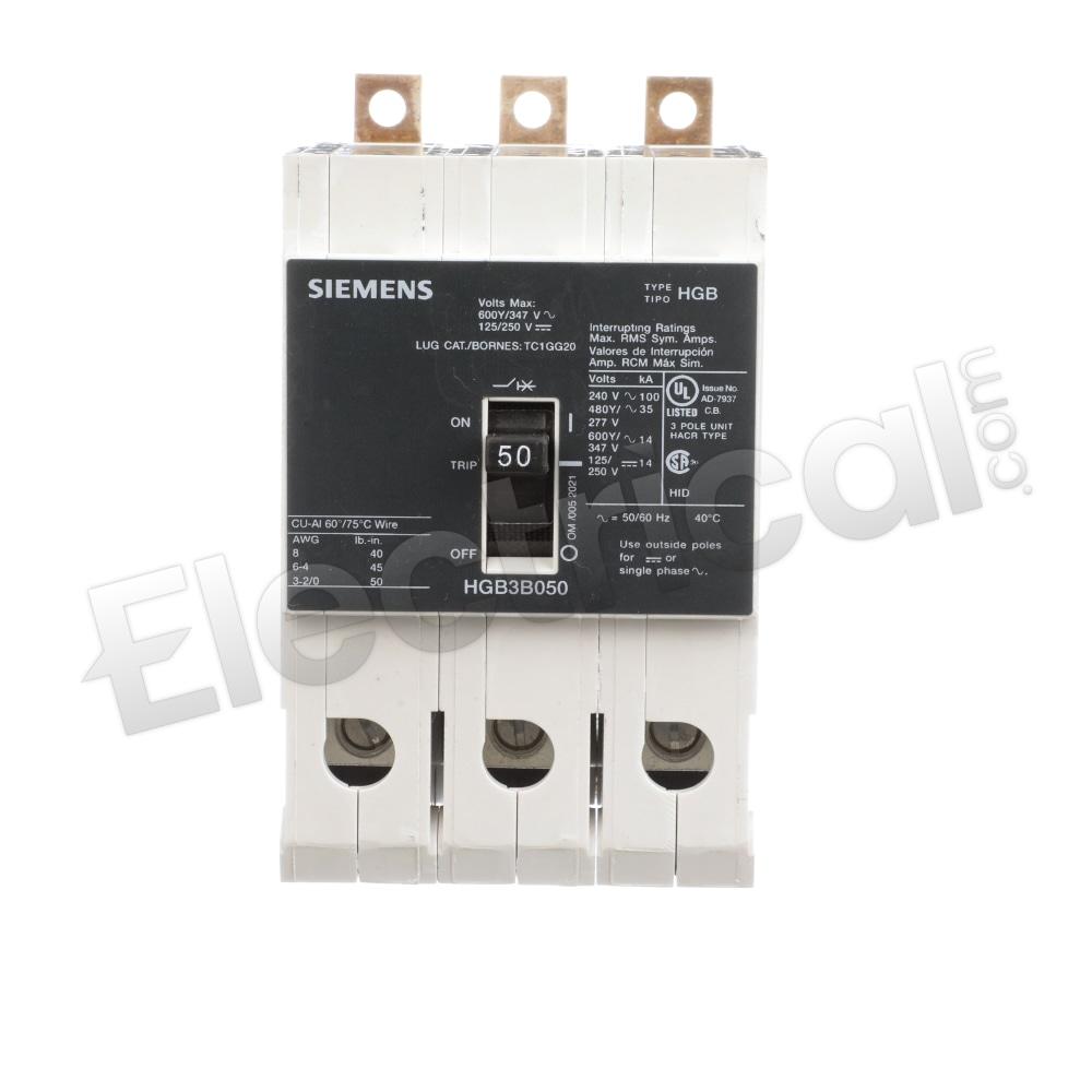 Siemens Molded Case HGB3B050B
