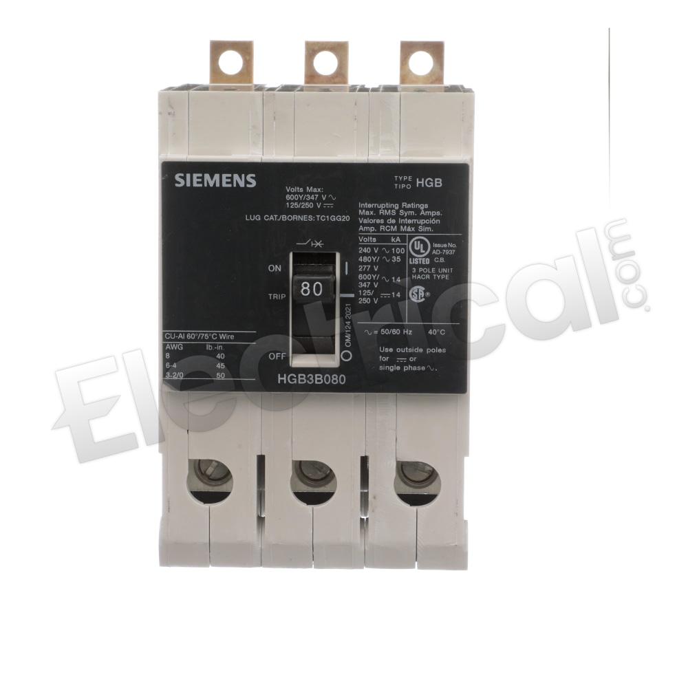 Siemens Molded Case HGB3B080B