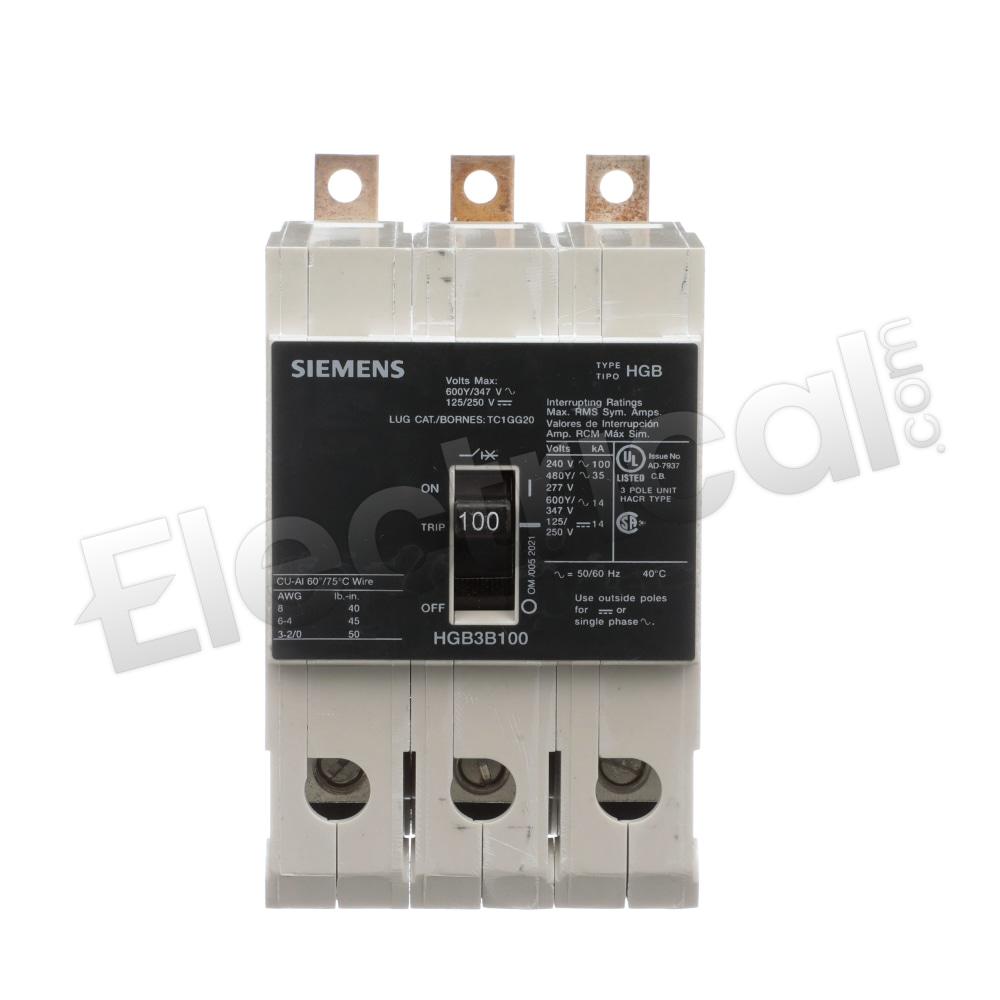 Siemens Molded Case HGB3B100
