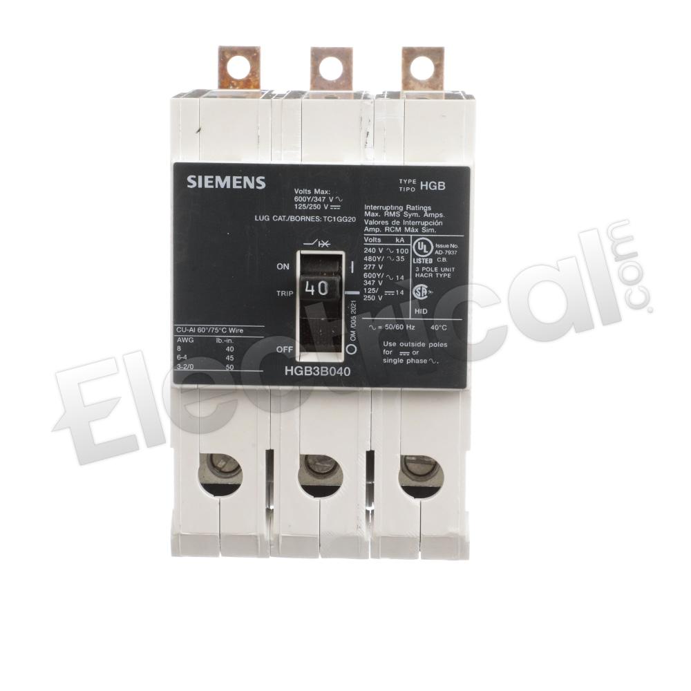 Siemens Molded Case HGB3B110B