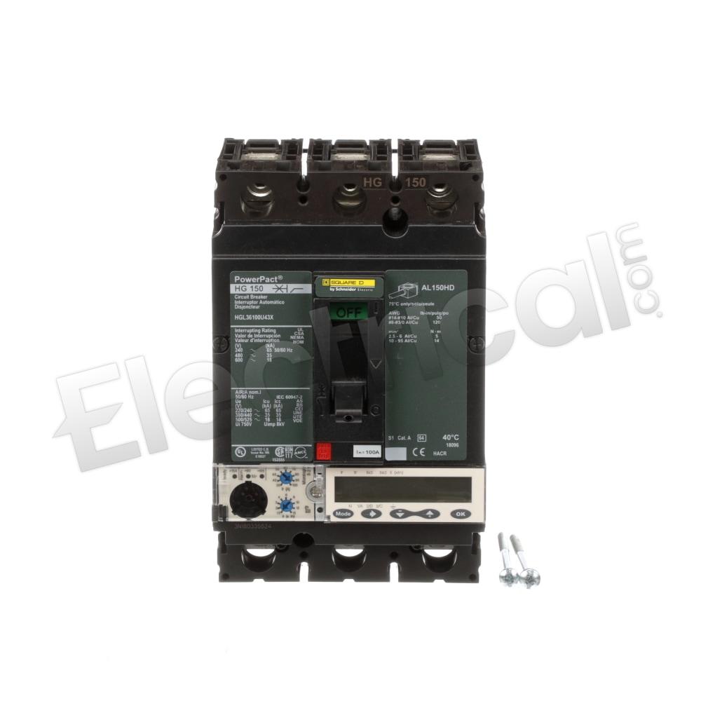 Square D Molded Case HGL36100U43X