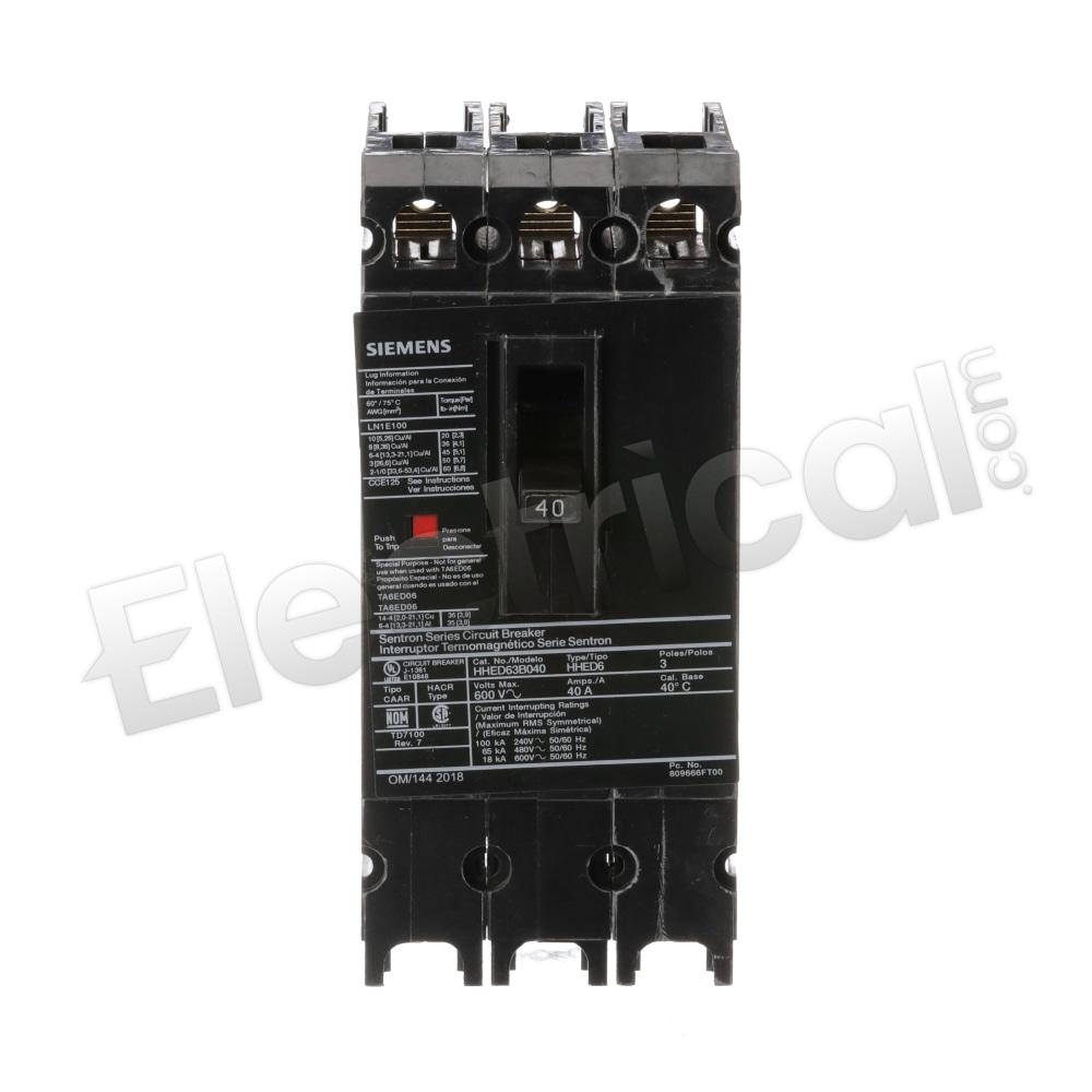 Siemens Molded Case HHED63B040