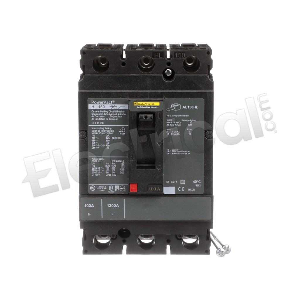 Square D Molded Case HLL36100
