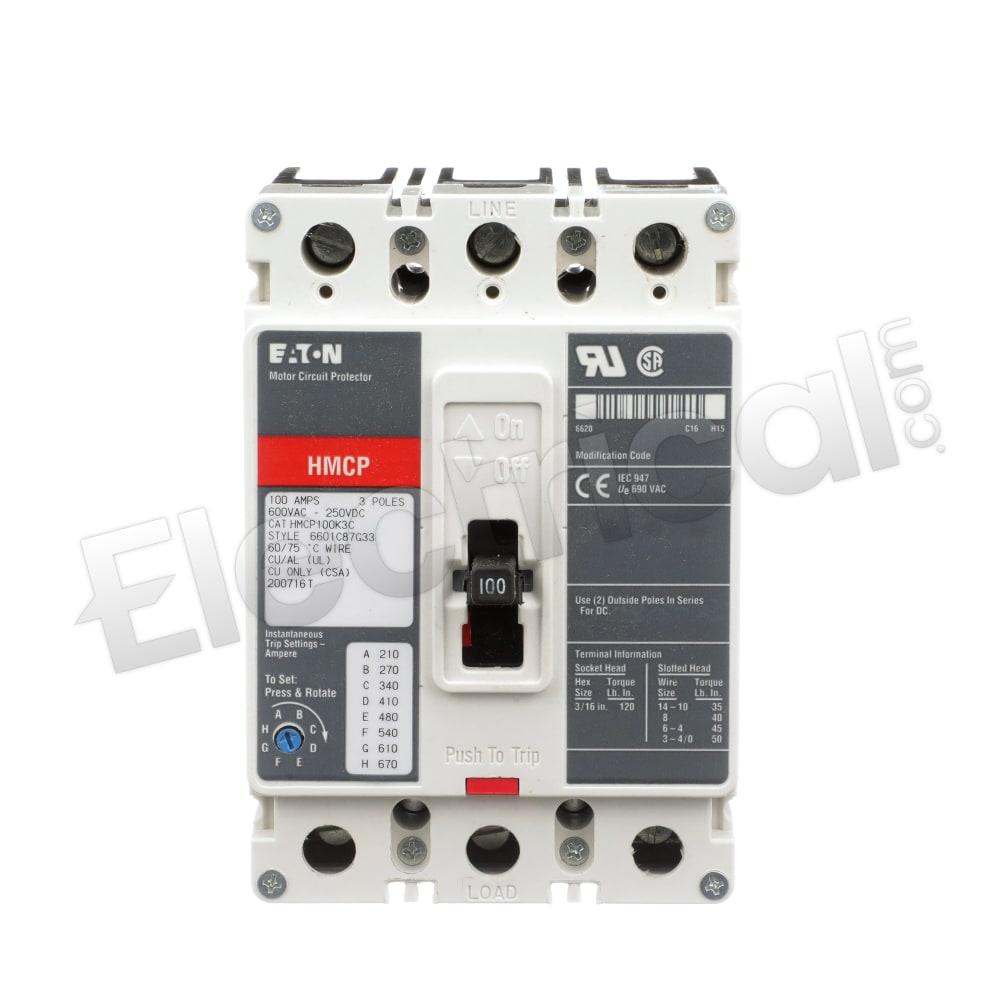 Eaton Molded Case HMCP100K3C