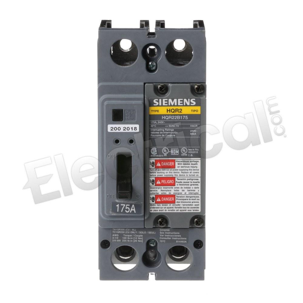 Siemens Molded Case HQR22B175L