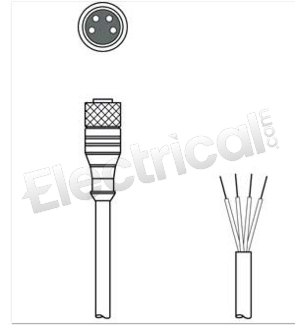 K-D-M8A-4P-2M-PVC