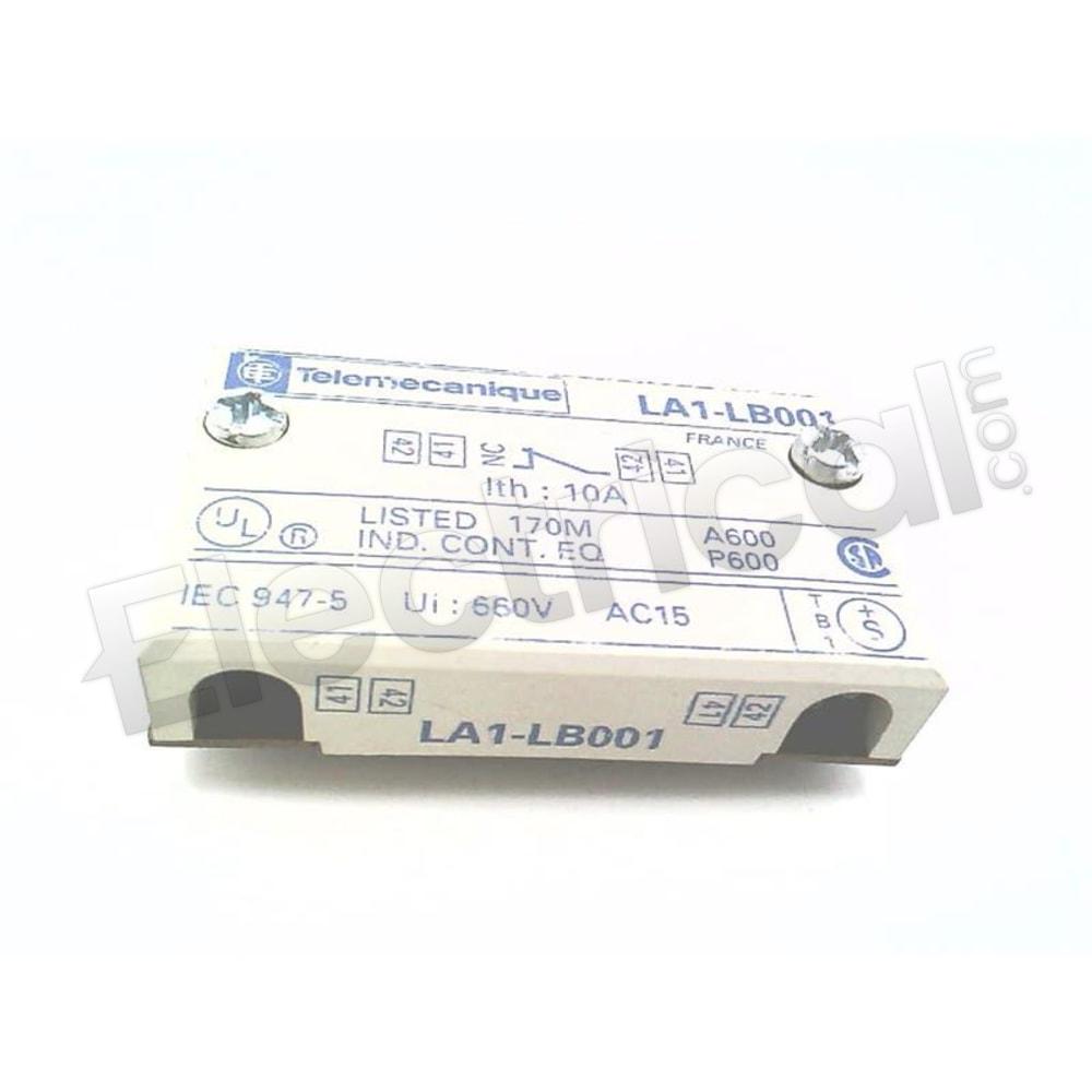 Square D Contactor And Motor Starter Auxiliary LA1LB001