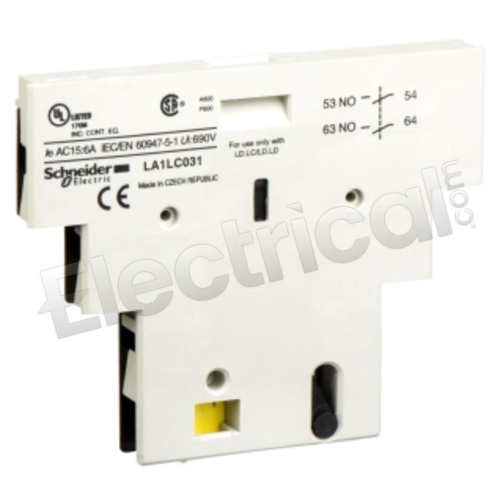 Square D Contactor And Motor Starter Auxiliary LA1LC031