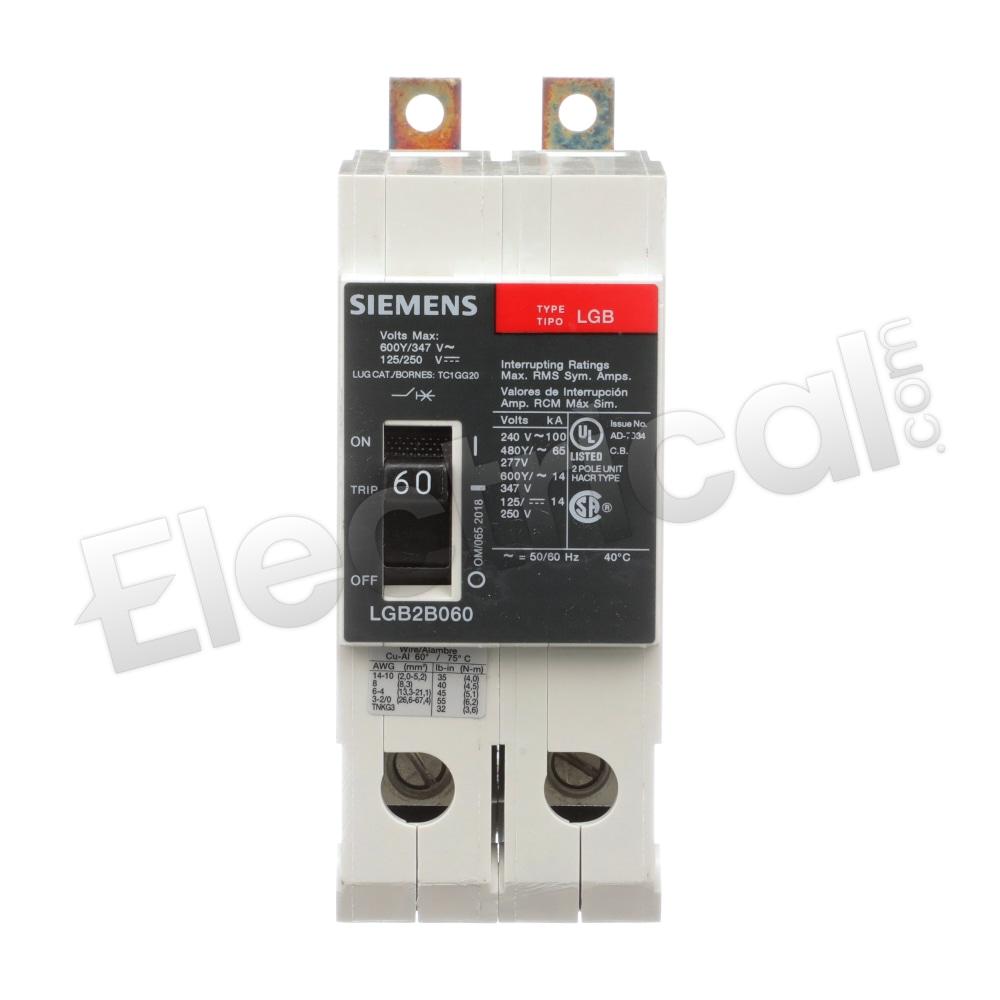 Siemens Molded Case LGB2B060B