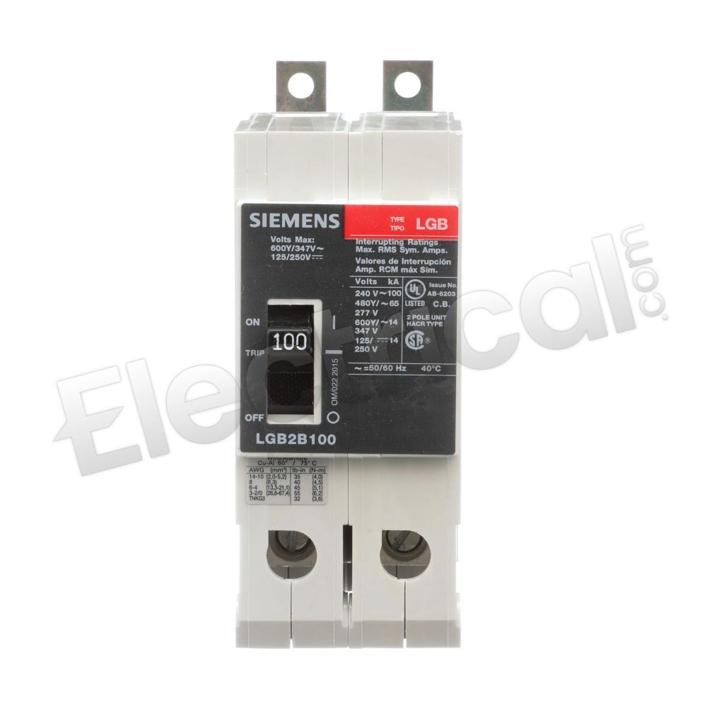 Siemens Molded Case LGB2B100B