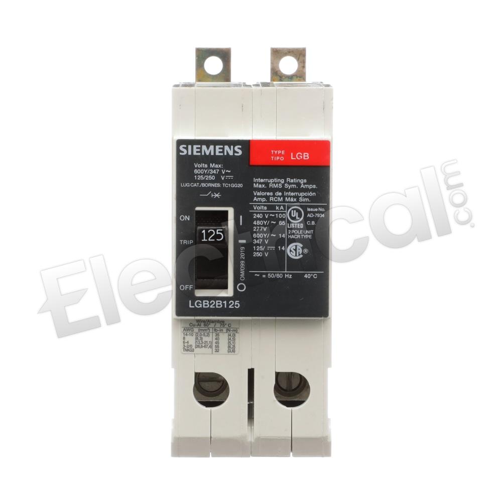 Siemens Molded Case LGB2B125B