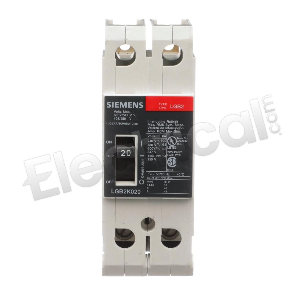 Siemens Molded Case LGB2K020B