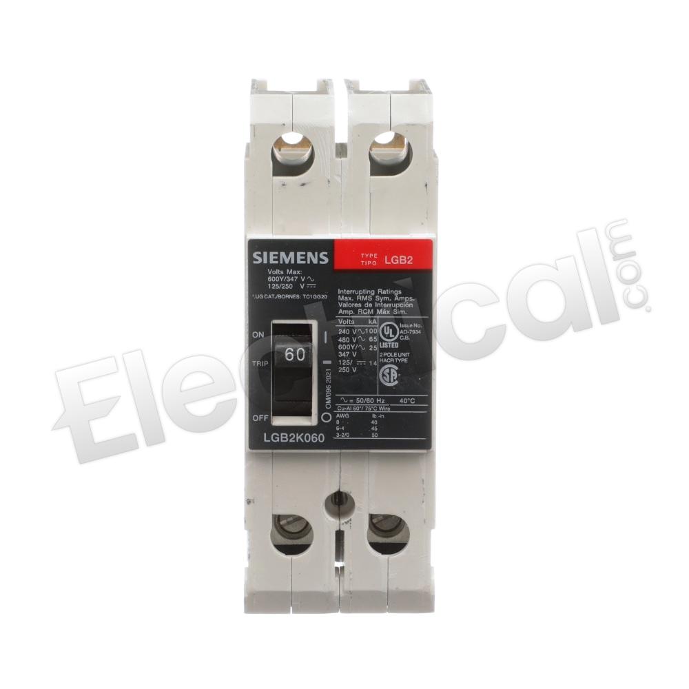 Siemens Molded Case LGB2K060B