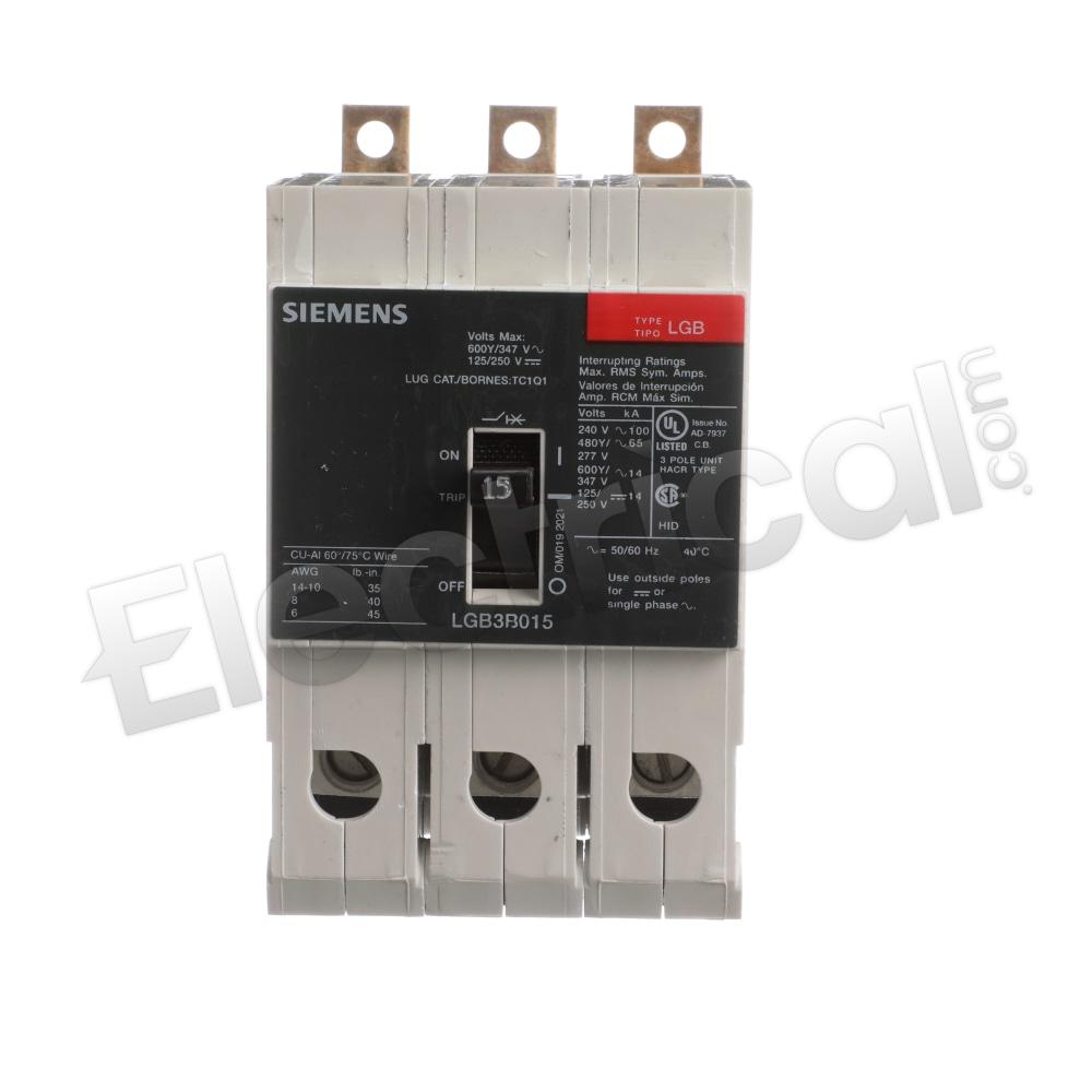 Siemens Molded Case LGB3B015B