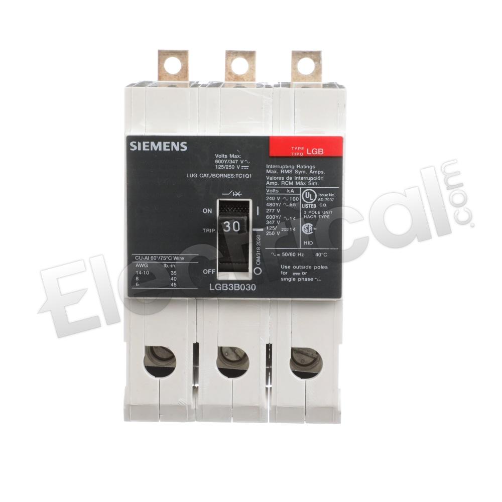 Siemens Molded Case LGB3B030B