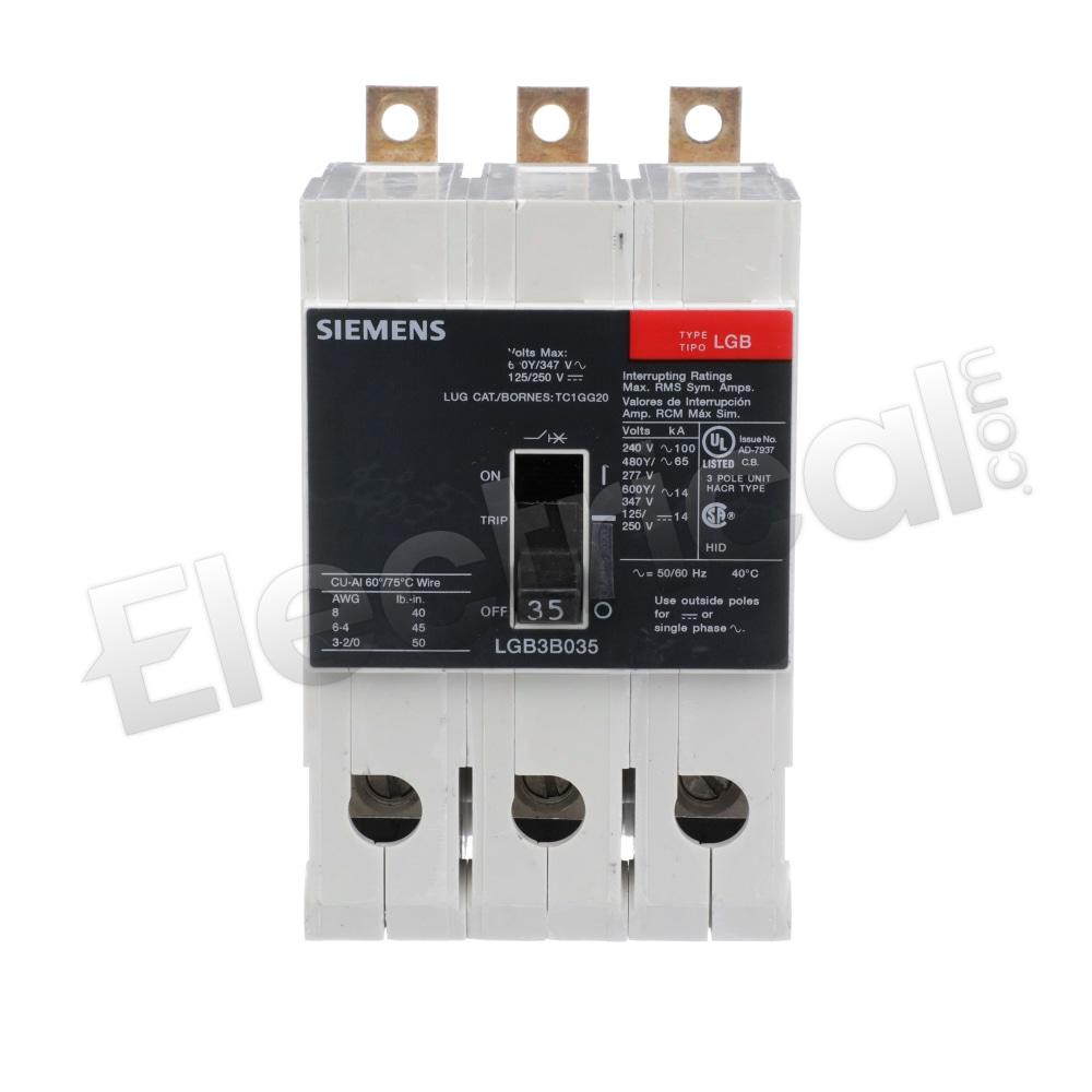 Siemens Molded Case LGB3B035B