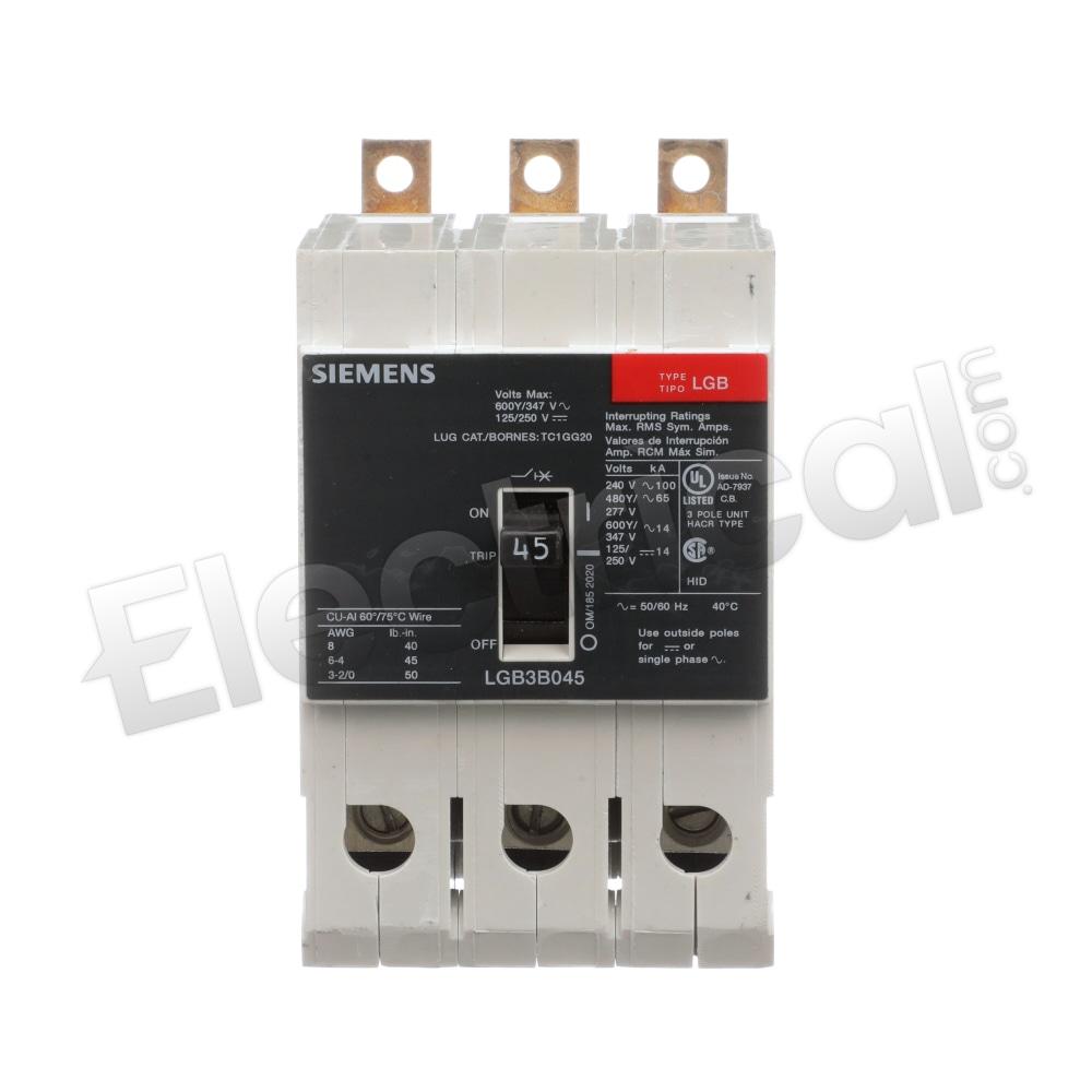 Siemens Molded Case LGB3B045B