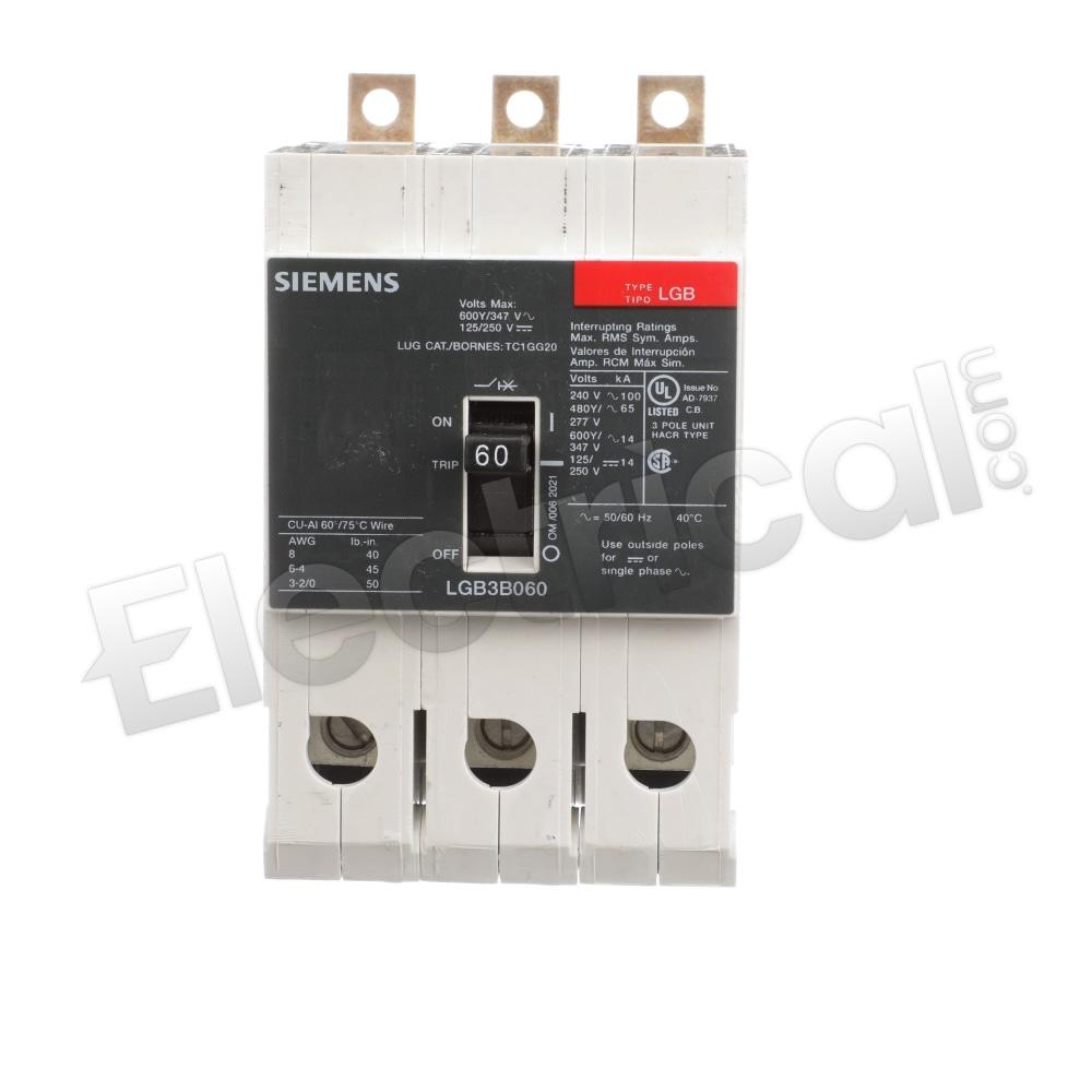 Siemens Molded Case LGB3B060B