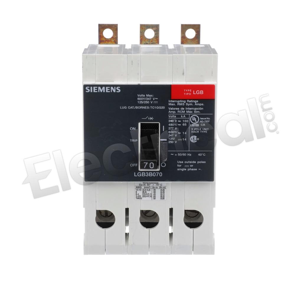 Siemens Molded Case LGB3B070B