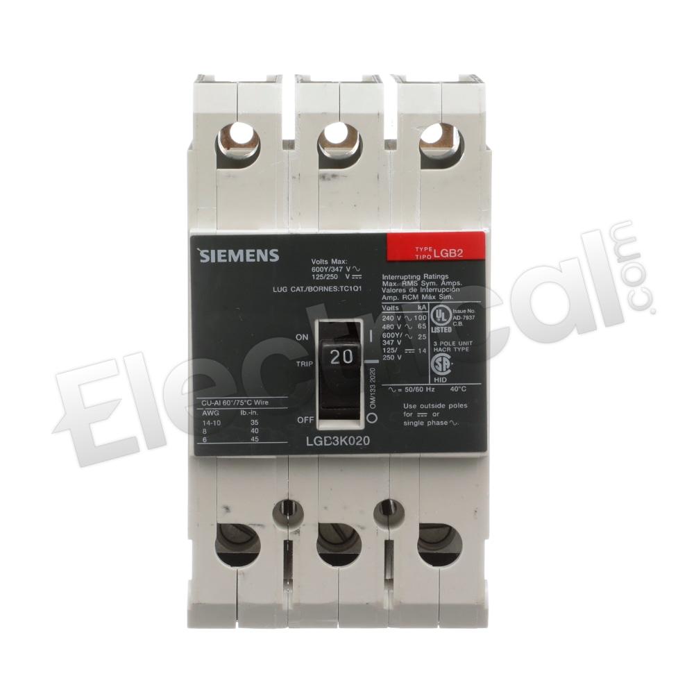 Siemens Molded Case LGB3K020