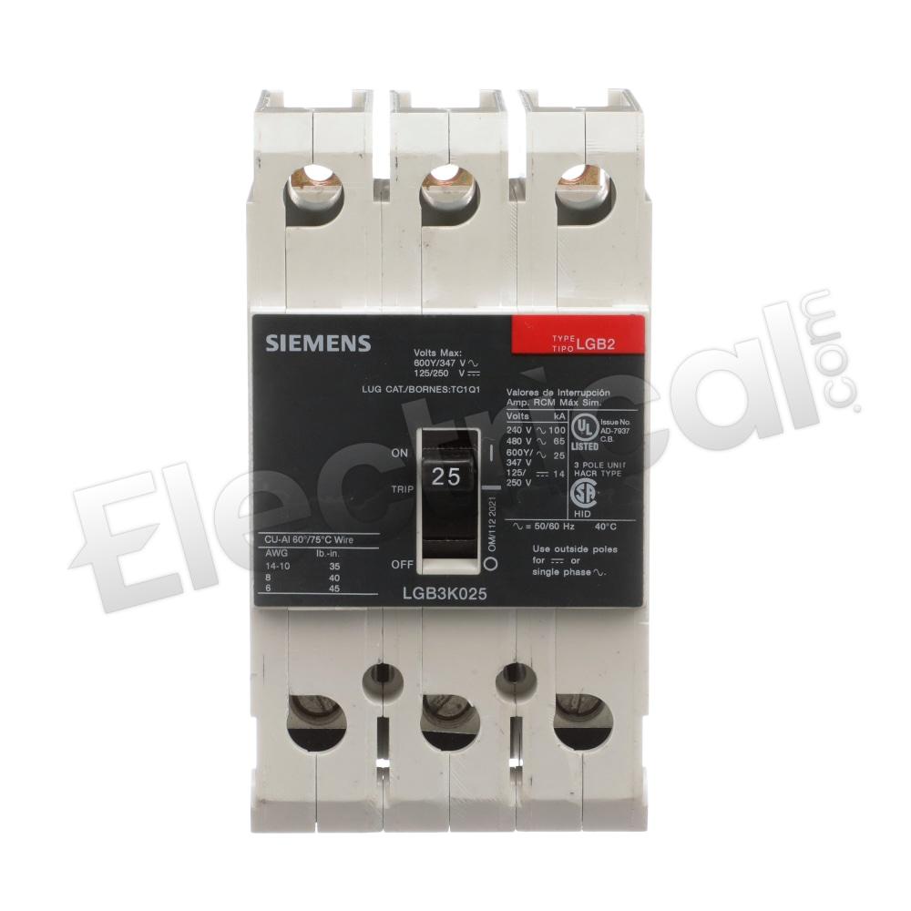 Siemens Molded Case LGB3K025B