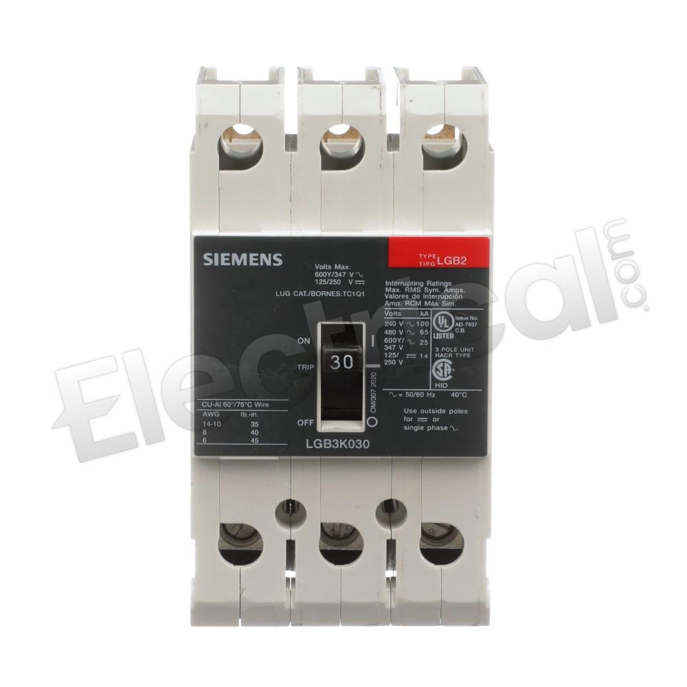 Siemens Molded Case LGB3K030B