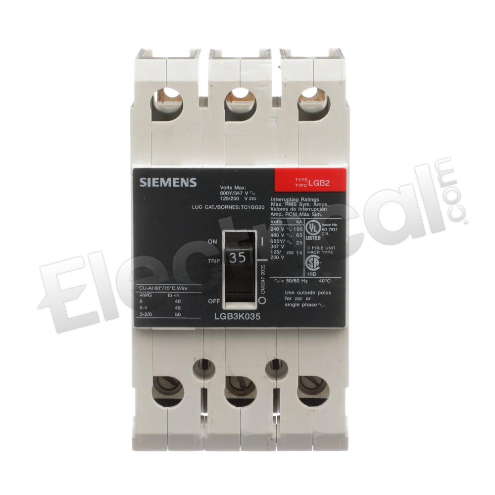 Siemens Molded Case LGB3K035B