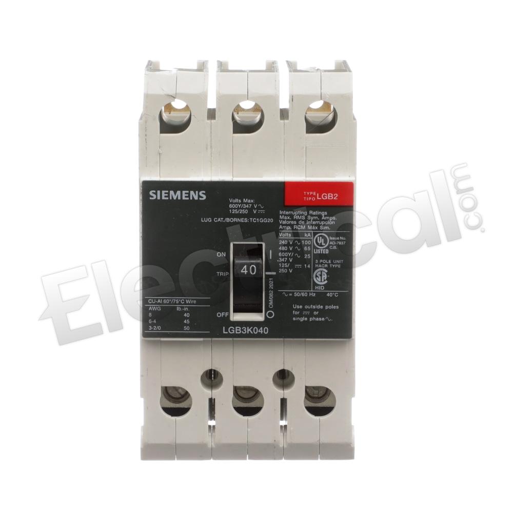 Siemens Molded Case LGB3K040B