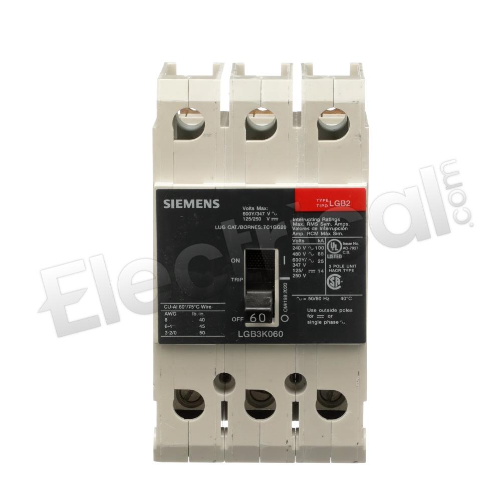 Siemens Molded Case LGB3K060B