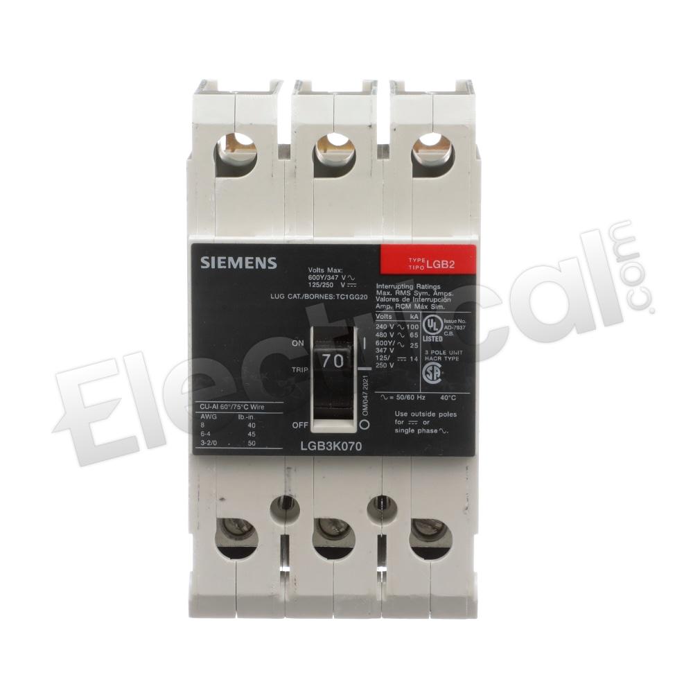 Siemens Molded Case LGB3K070B