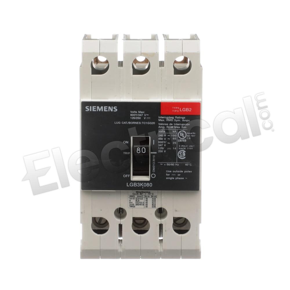 Siemens Molded Case LGB3K080B