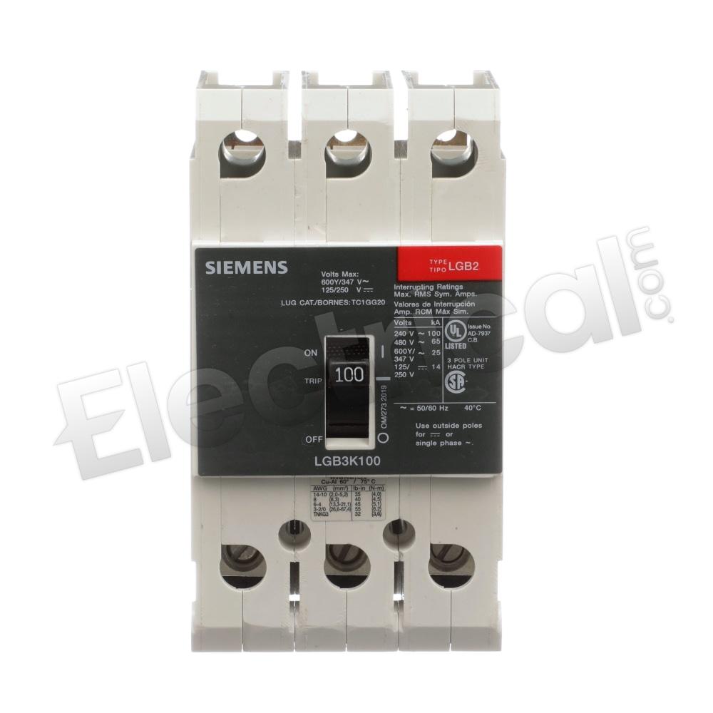 Siemens Molded Case LGB3K100B